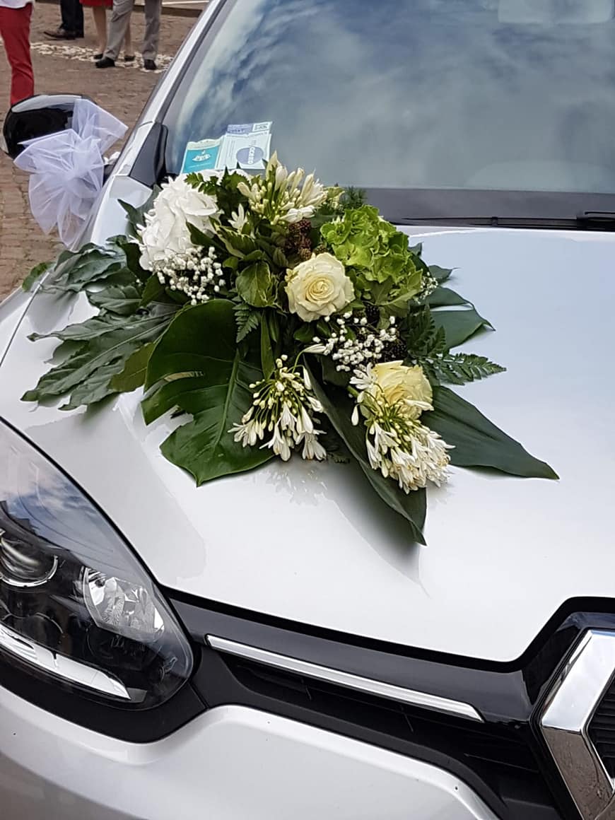 03 Allestimento Matrimonio Composizione Macchina Fioreria Bruseghini Besenello Trento